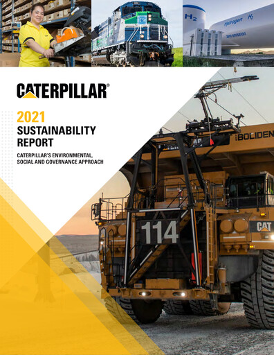 Vorschaubild Caterpillar Nachhaltigkeitsbericht 2021