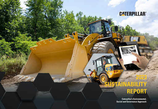 Vorschaubild Caterpillar Nachhaltigkeitsbericht 2023