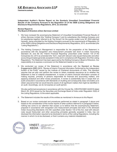 Thumbnail eClerx Services Quarterly Report 2024-q1