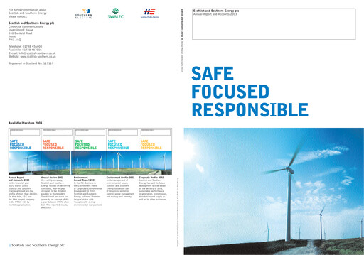 Thumbnail SSE Annual Report 2003