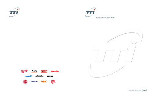 Thumbnail Techtronic Industries
 Half-year Report 2015-h1