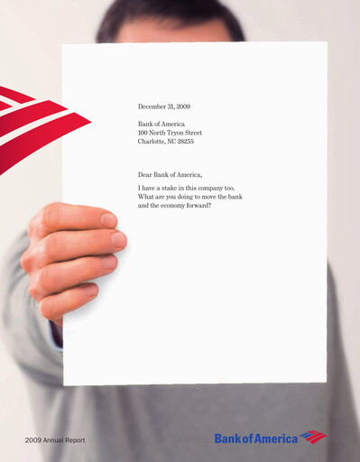 Thumbnail Bank of America  Annual Report 2009