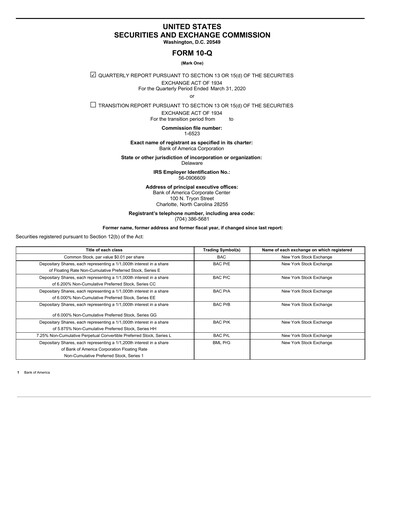 Thumbnail Bank of America  Quarterly Report 2020-q1