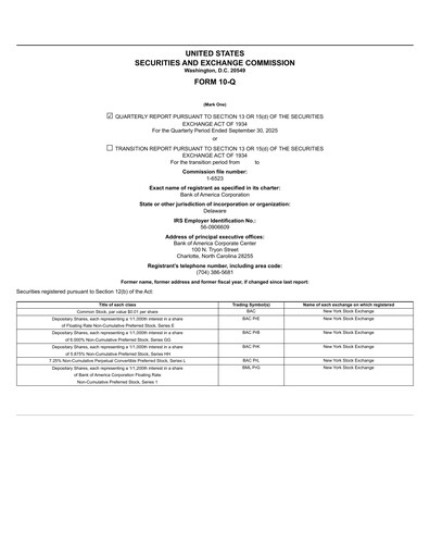 Thumbnail Bank of America  Quarterly Report 2025-q3