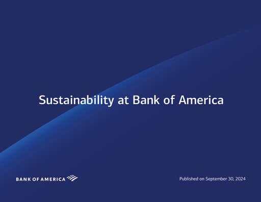 Thumbnail Bank of America  Sustainability Report 2024