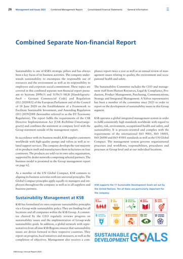 Thumbnail KSB ltd ESG Report 2023