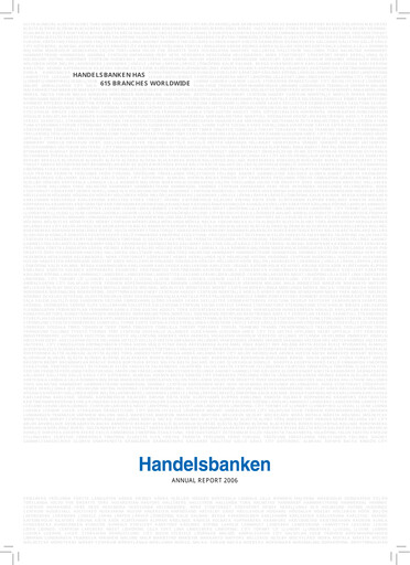 Miniature Svenska Handelsbanken
 Rapport annuel 2006