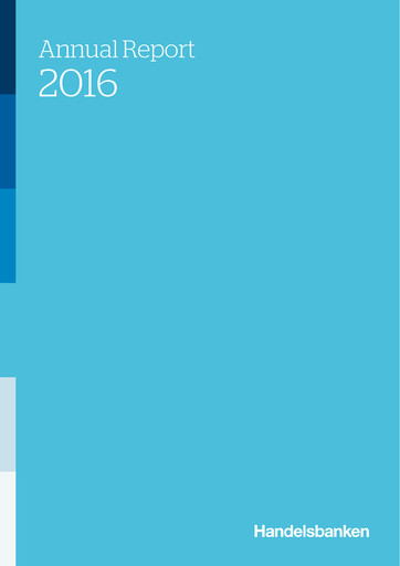 Miniature Svenska Handelsbanken
 Rapport annuel 2016