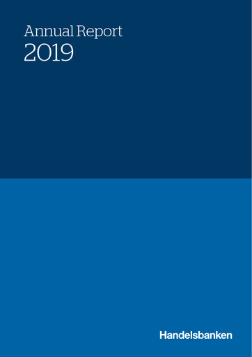 Miniature Svenska Handelsbanken
 Rapport annuel 2019