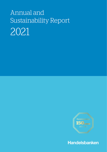 Miniature Svenska Handelsbanken
 Rapport annuel 2021