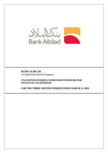 Thumbnail Bank Albilad Quarterly Report 2020-q1