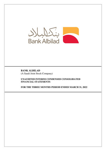 Thumbnail Bank Albilad Quarterly Report 2022-q1