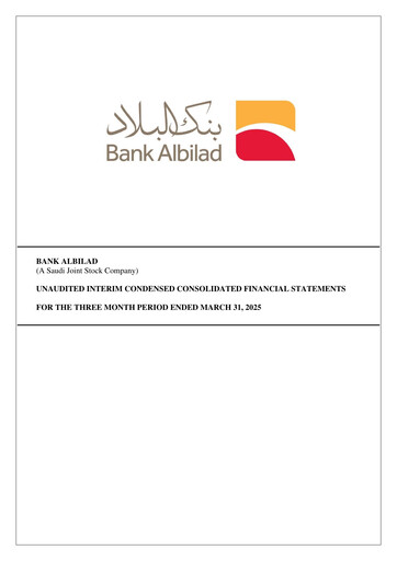 Thumbnail Bank Albilad Quarterly Report 2025-q1