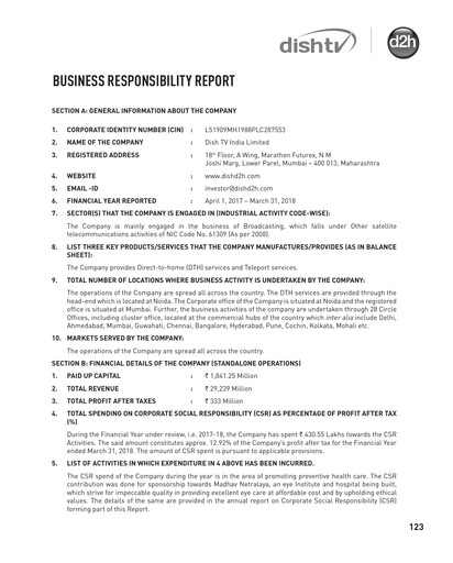 Thumbnail Dish TV
 ESG Report 2017-2018