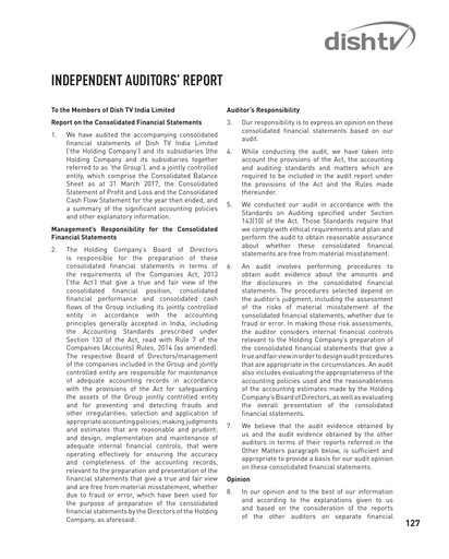 Miniature Dish TV
 Bilan financier 2016-2017
