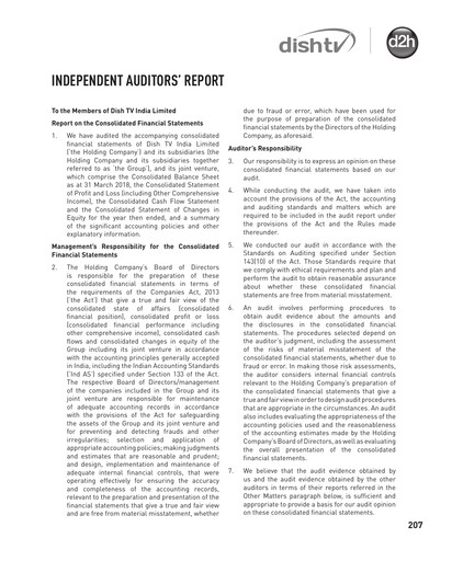 Miniature Dish TV
 Bilan financier 2017-2018