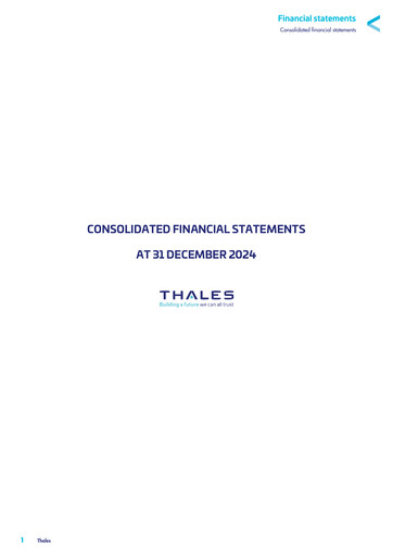 Vorschaubild Thales Finanzmitteilung 2024