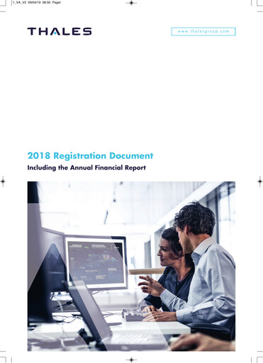 Thumbnail Thales Universal Registration Document 2018