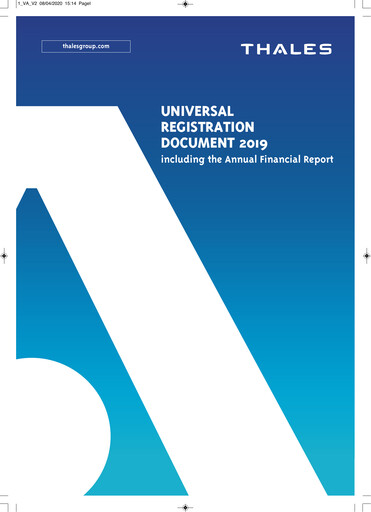 Thumbnail Thales Universal Registration Document 2019