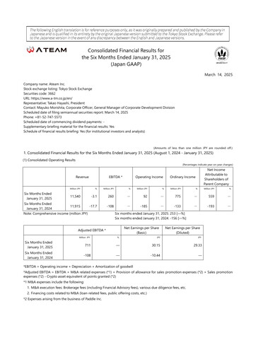 Vorschaubild Ateam Halbjahresbericht fy2025