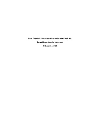 Thumbnail Qatar Electronic Systems Financial Statement 2025