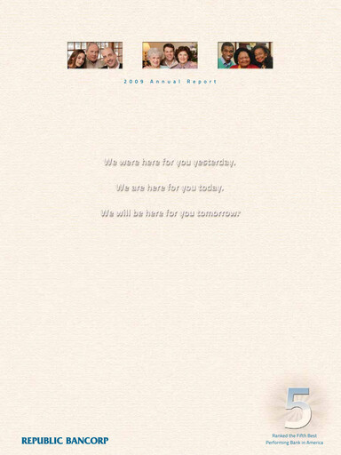 Thumbnail Republic Bank Annual Report 2009