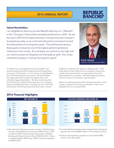 Thumbnail Republic Bank Annual Report 2016