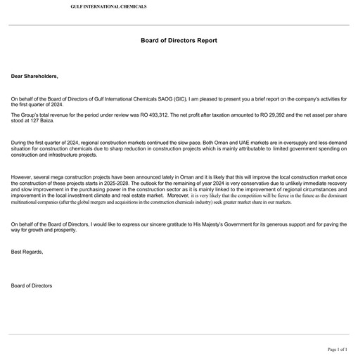 Thumbnail Gulf International Chemicals Quarterly Report 2024-q1