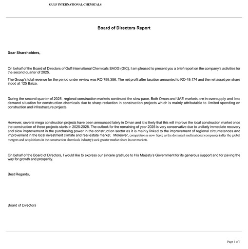 Thumbnail Gulf International Chemicals Quarterly Report 2025-q2