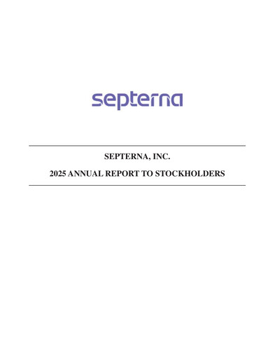 Thumbnail Septerna Annual Report 2025