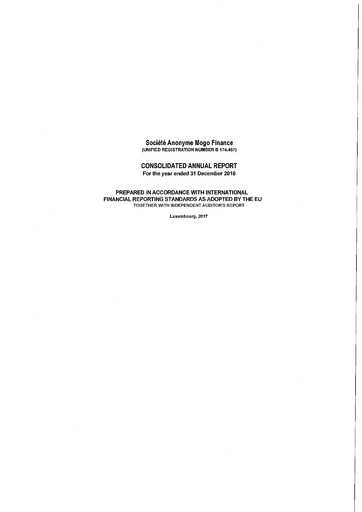 Thumbnail Eleving Group Annual Report 2016