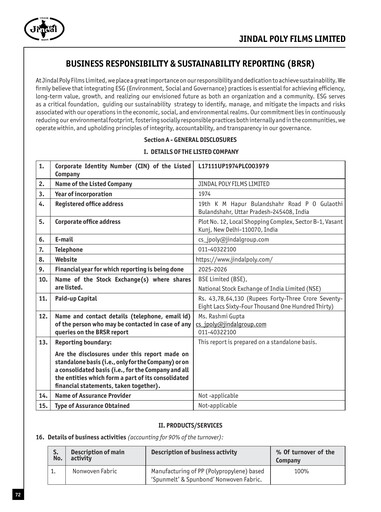 Thumbnail Jindal Poly Films
 ESG Report 2025-2026