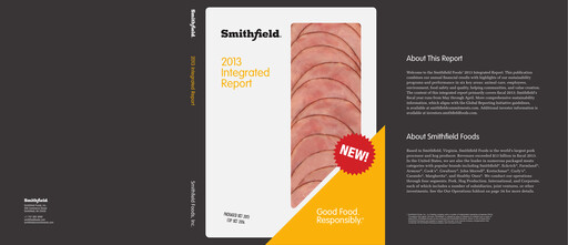 Vorschaubild Smithfield Foods Integrierter Bericht 2013