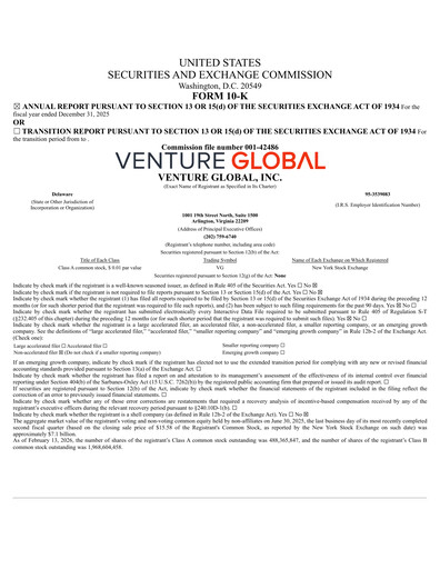 Vorschaubild Venture Global Jahresbericht 2025