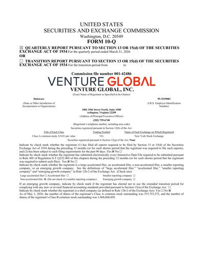 Vorschaubild Venture Global Quartalsbericht 2026-q1