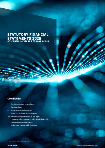 Thumbnail Springer Nature AG Financial Statement 2025