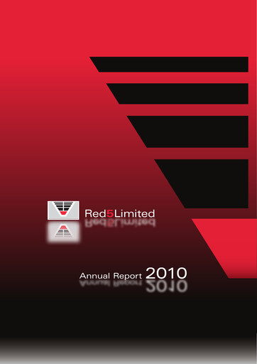 Thumbnail Vault Minerals Annual Report 2010