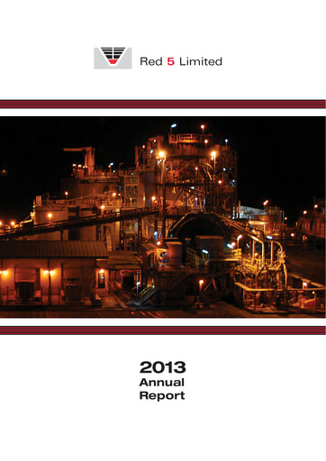 Thumbnail Vault Minerals Annual Report 2013