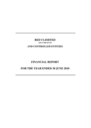 Thumbnail Vault Minerals Financial Report fy2010