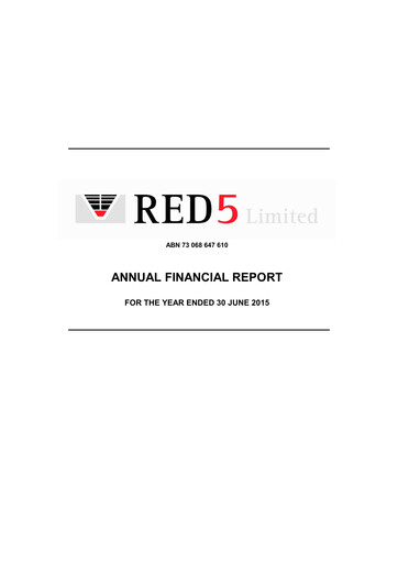 Thumbnail Vault Minerals Financial Report fy2015
