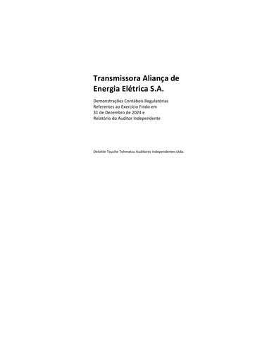 Thumbnail Taesa (Transmissora Aliança de Energia Elétrica) Financial Report 2024