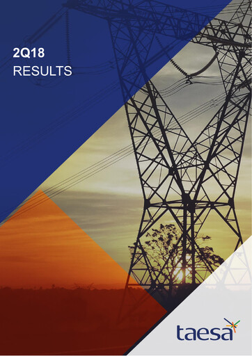 Thumbnail Taesa (Transmissora Aliança de Energia Elétrica) Quarterly Report 2018-q2