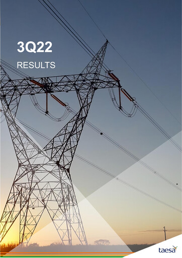 Thumbnail Taesa (Transmissora Aliança de Energia Elétrica) Quarterly Report 2022-q3