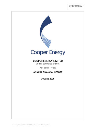 Thumbnail Amplitude Energy Financial Report 2006