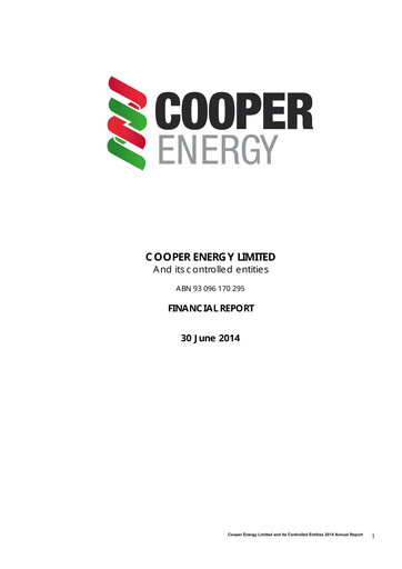 Thumbnail Amplitude Energy Financial Report 2014