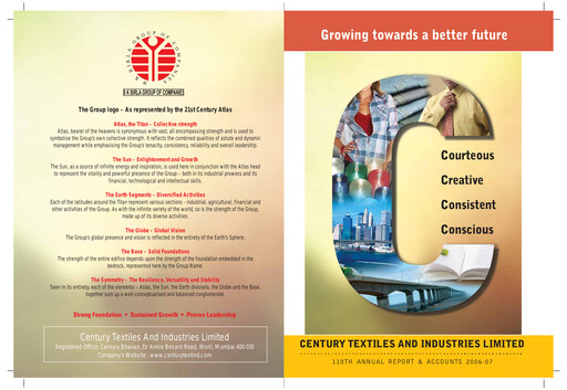 Thumbnail Aditya Birla Real Estate Annual Report 2006-2007