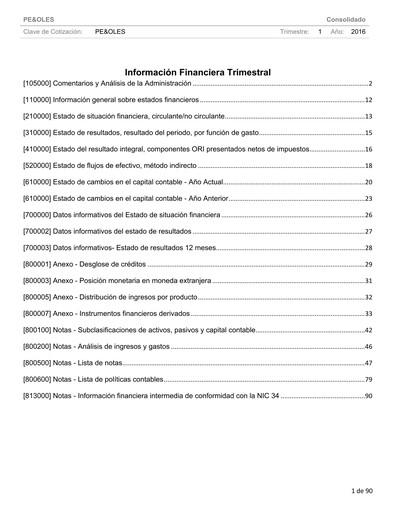 Thumbnail Industrias Peñoles Quarterly Report 2016-q1