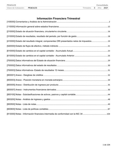 Thumbnail Industrias Peñoles Quarterly Report 2021-q3