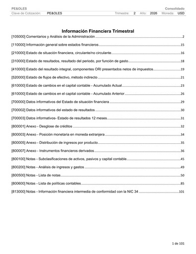 Thumbnail Industrias Peñoles Quarterly Report 2026-q2