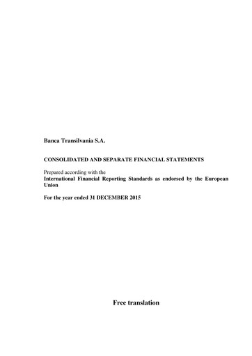 Thumbnail Banca Transilvania Financial Statement 2015